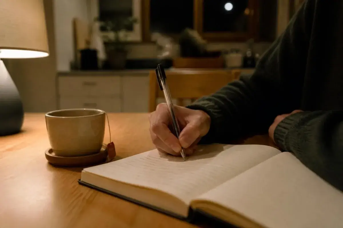 How to stop overthinking: writing worries down once in a paper notebook